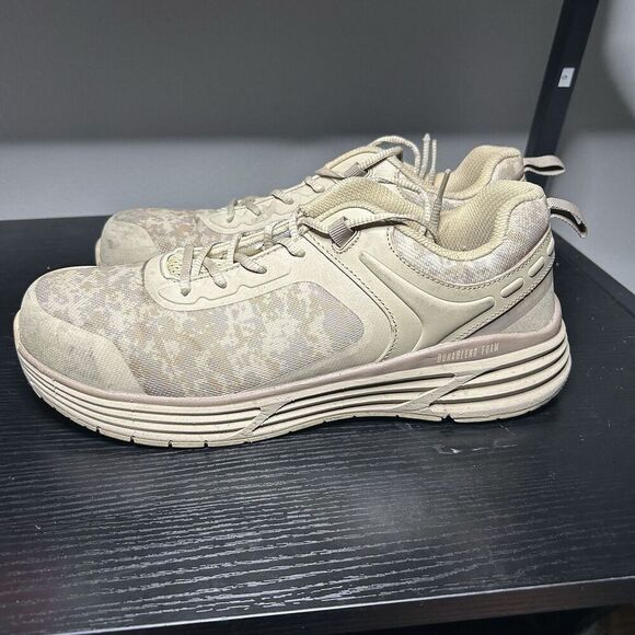 Georgia Boot Mens Size 8.5 Composite Toe Khaki Camo Tan Atheltic Shoes - Picture 1 of 15